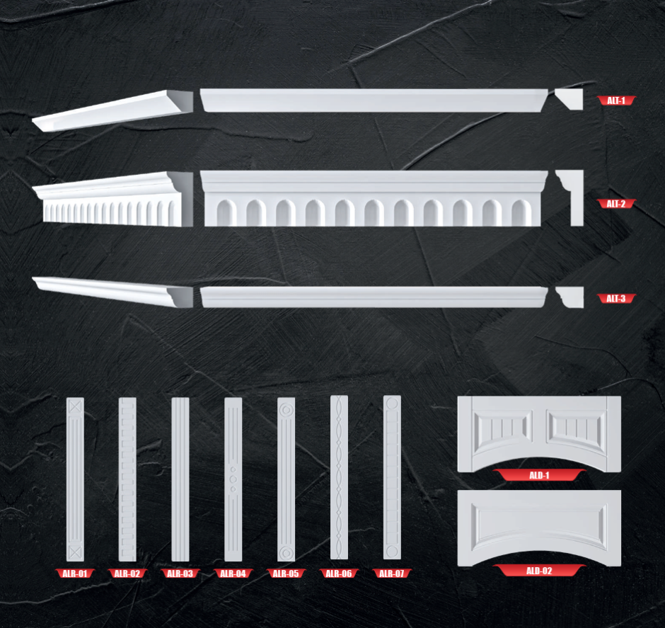 Deco Door taç ve ışık bantları